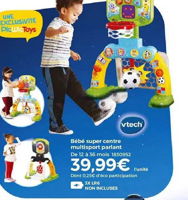 bébé super centre multisport parlant vtech