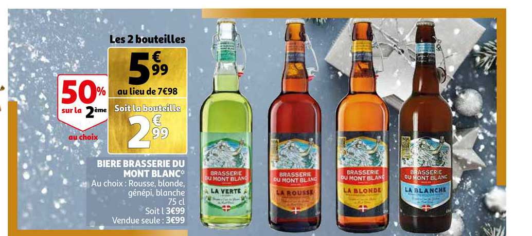 Bière Brasserie Du Mont Blanc