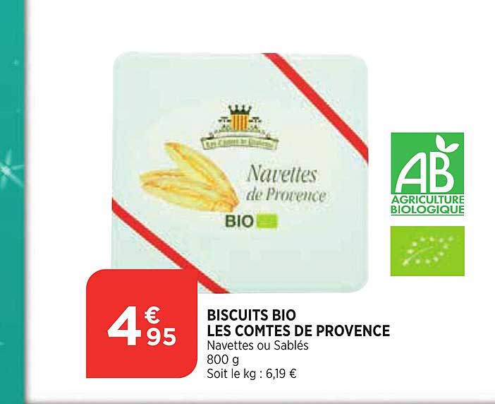 biscuits bio les comtes de provence