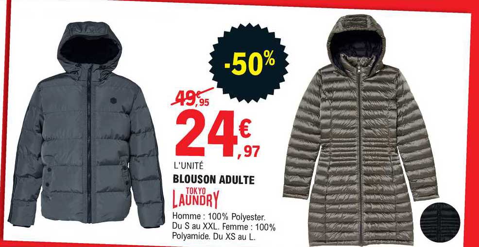 blouson adulte tokyo laundry