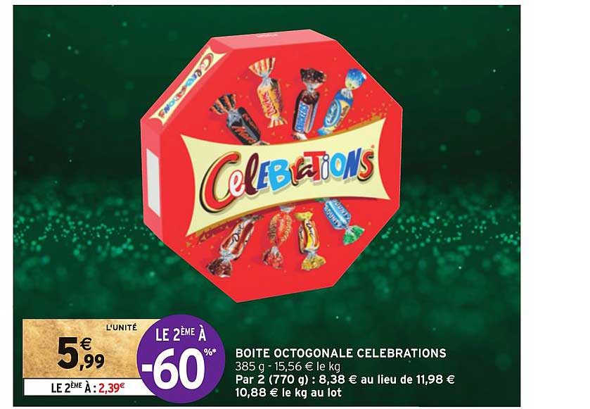 boîte octogonale célébrations