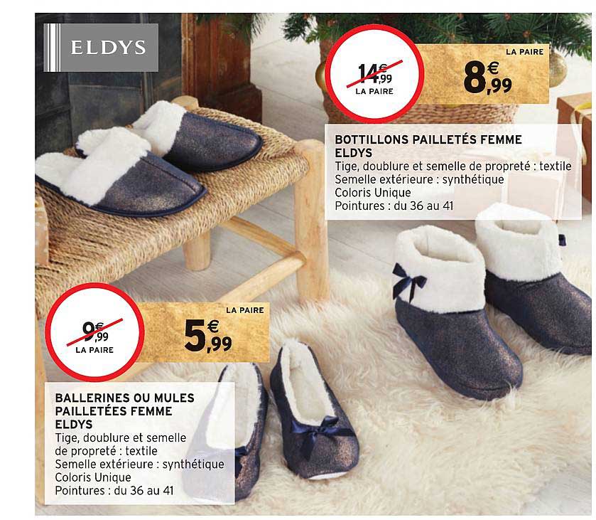 Bottillons Pailletés Femme Eldys