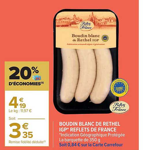 Boudin Blanc De Rethel Igp Reflets De France