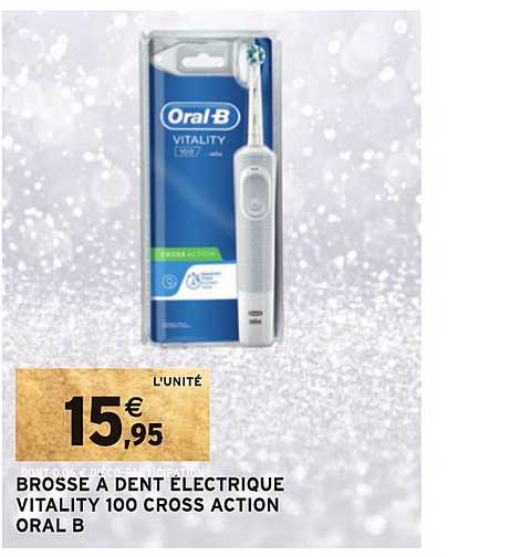brosse à dent électrique vitality 100 cross action oral b