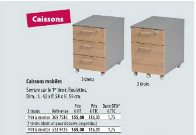 caissons mobiles