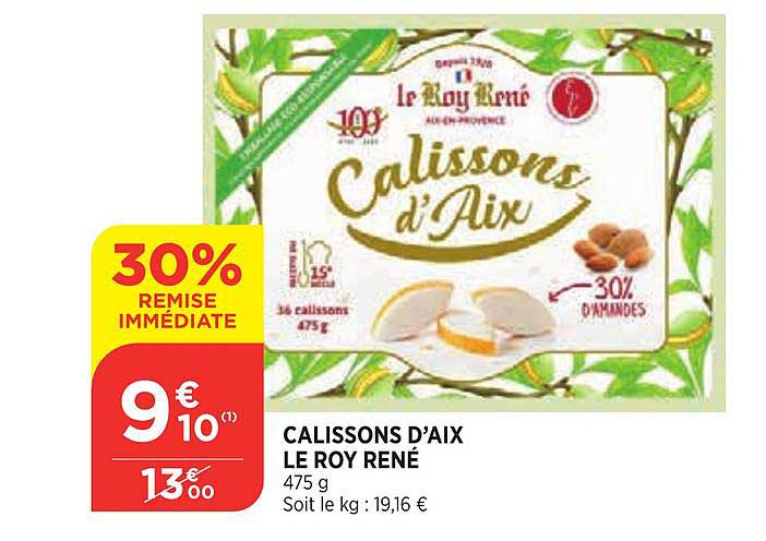 calissons d'aix le roy rené