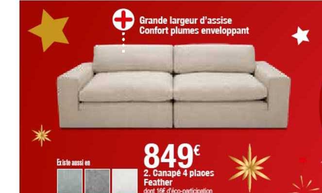 Canapé 4 Places Feather