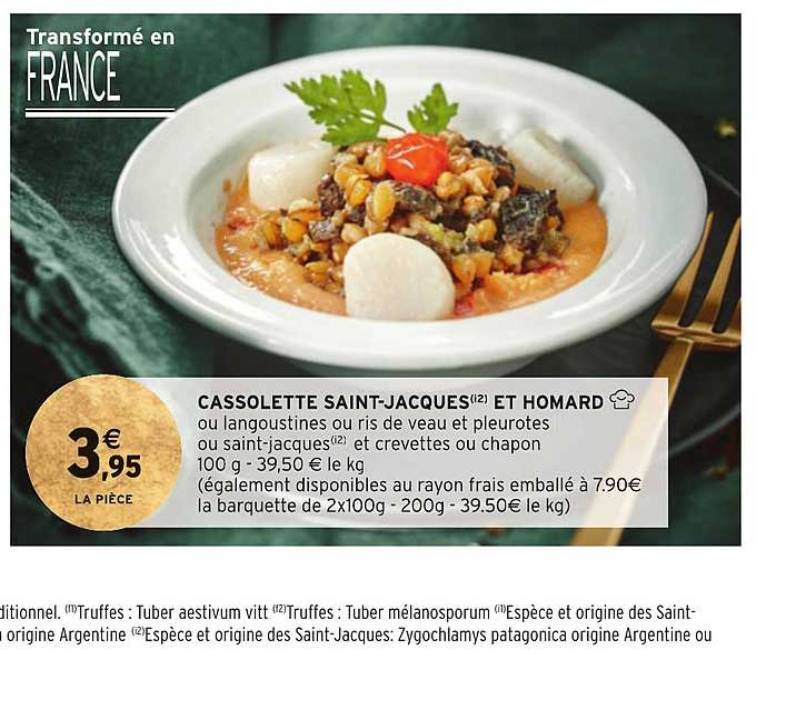 cassolette saint-jacques et homard