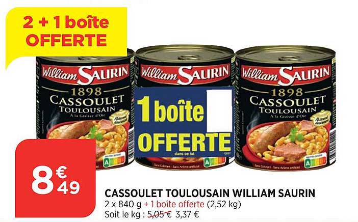 cassoulet toulousain william saurin