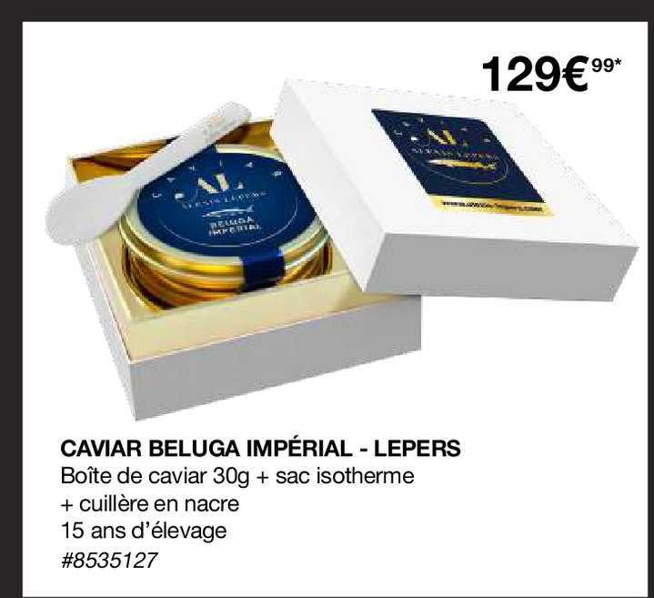 caviar beluga impérial - lepers