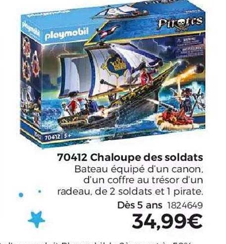 chaloupe des soldats playmobil