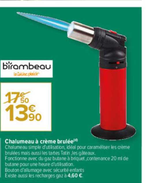 chalumeau à crème brulée birambeau