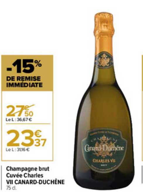 champagne brut cuvée charles vii canard duchêne