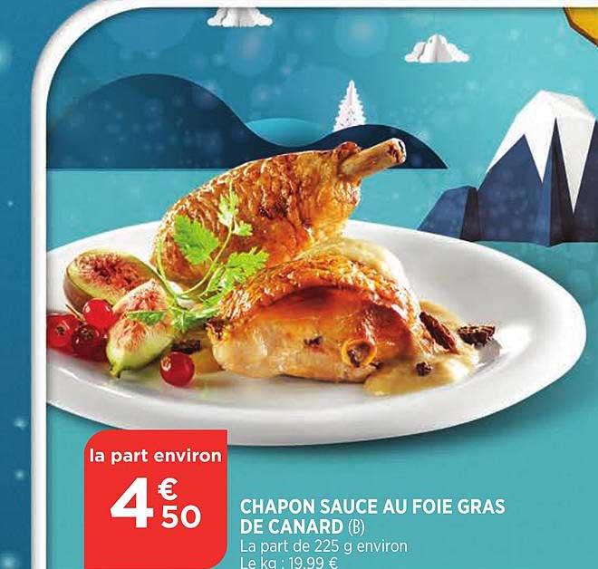 chapon sauce au foie gras de canard