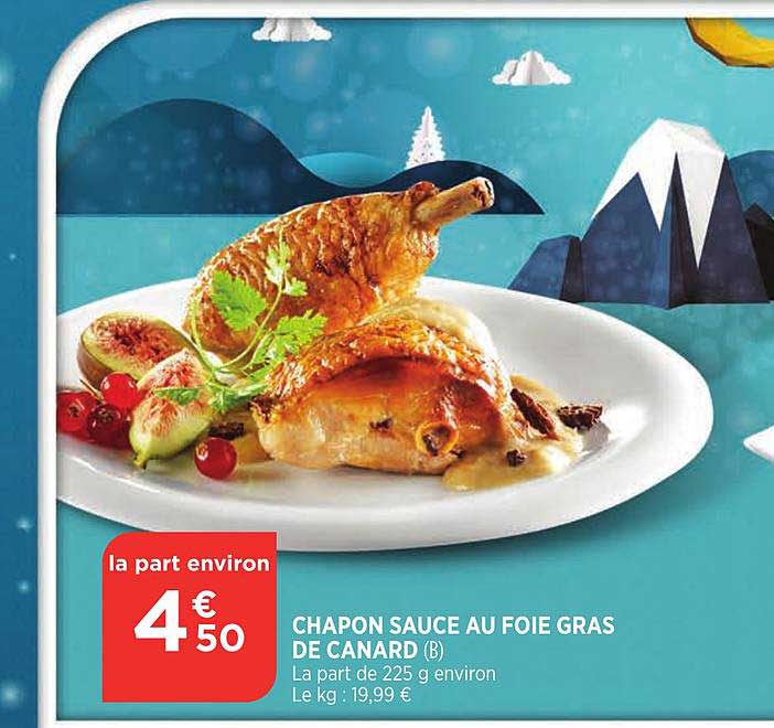 chapon sauce au foie gras de canard