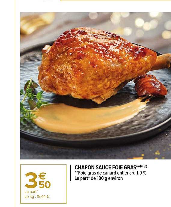 chapon sauce foie gras