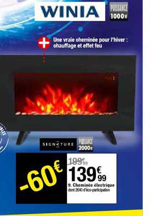 Cheminée électrique Signature