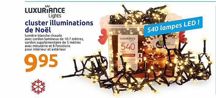 cluster illuminations de noël luxuriance lights