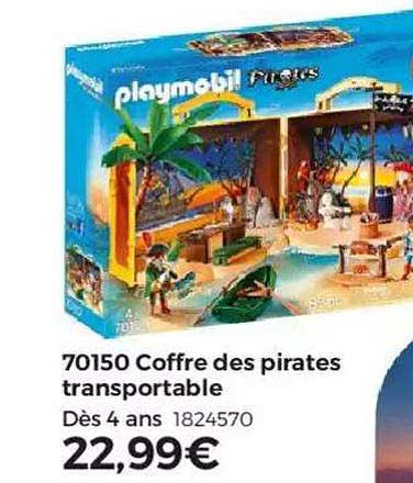 coffre de pirates transportable playmobil