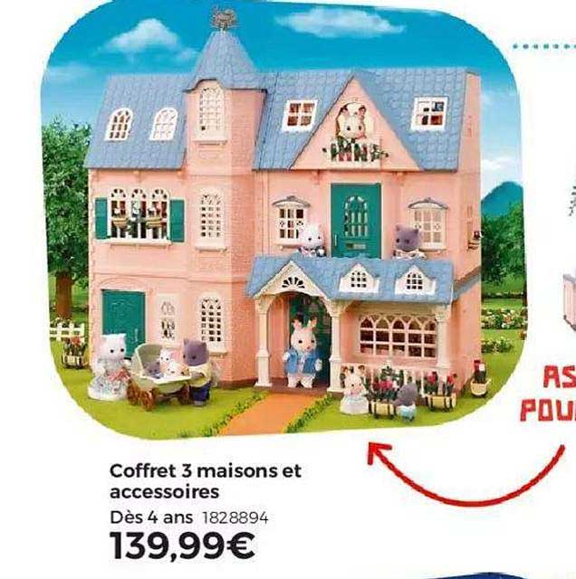 coffret 3 maisons et accessoires