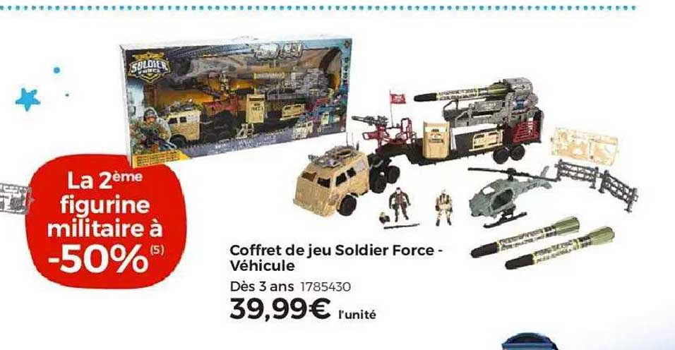 Coffret De Jeu Soldier Force Véhicule