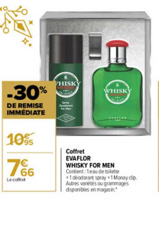 coffret evaflor whisky for men