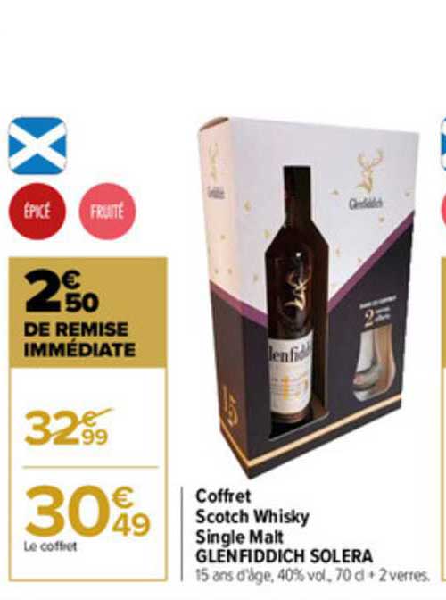 coffret scotch whisky single malt glenfiddich solera