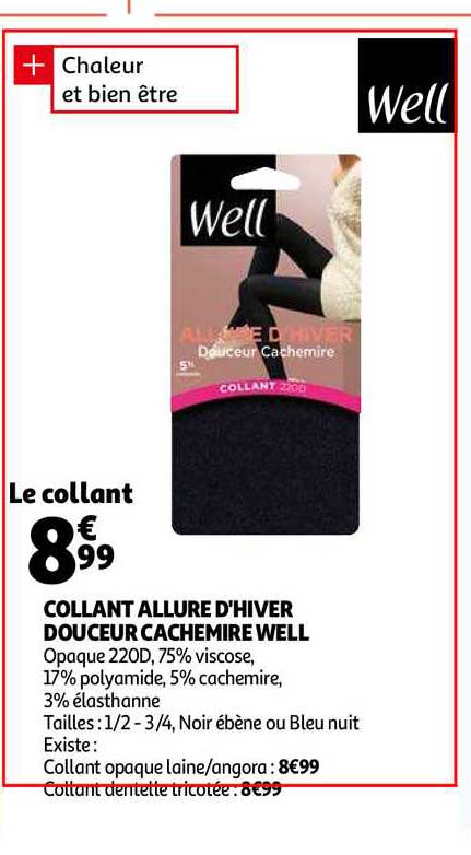 Collant Allure D'hiver Douceur Cachemire Well