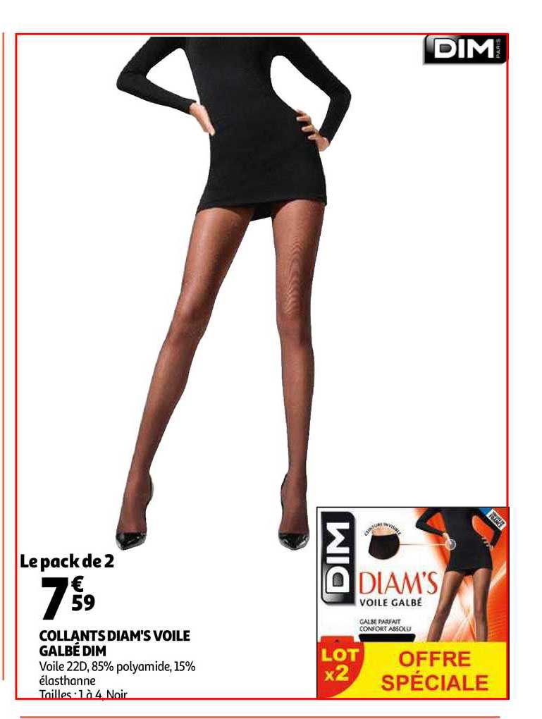 collants diam's voile galbé dim