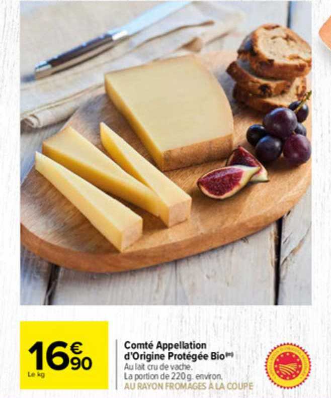 comté appellation d'origine protégée bio