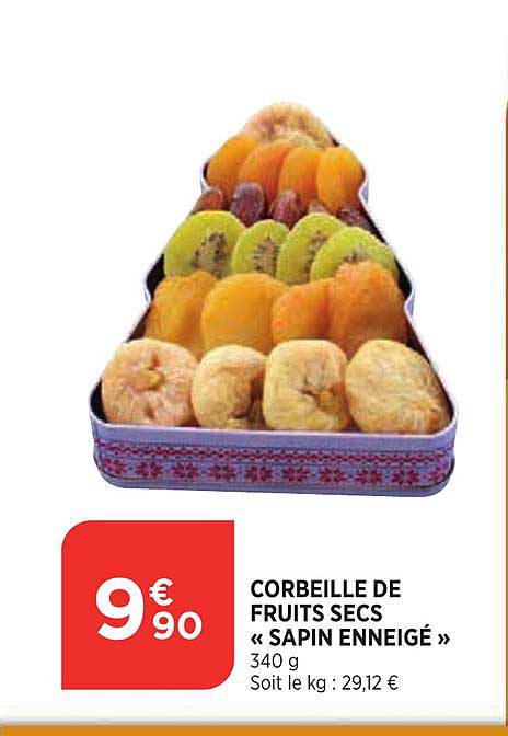 corbeille de fruits sec «sapin enneigé »