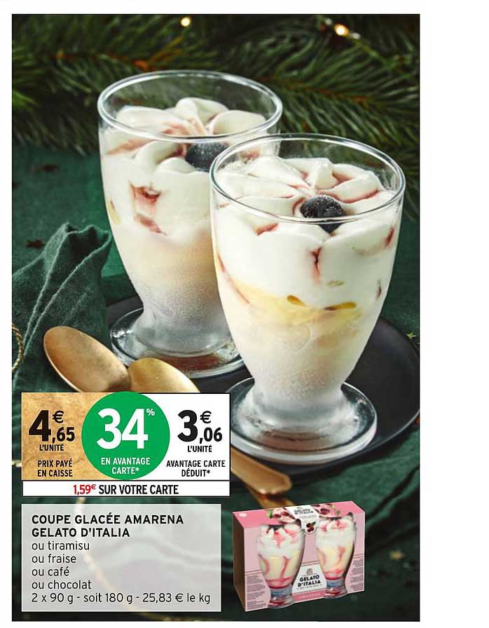 coupe glacée amarena gelato d'italia