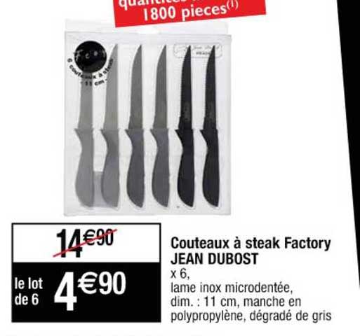 couteaux à steak factory jean dubost