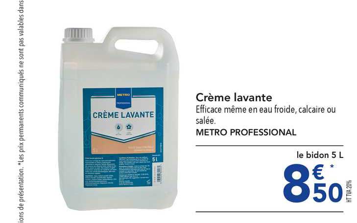 crème lavante metro professional