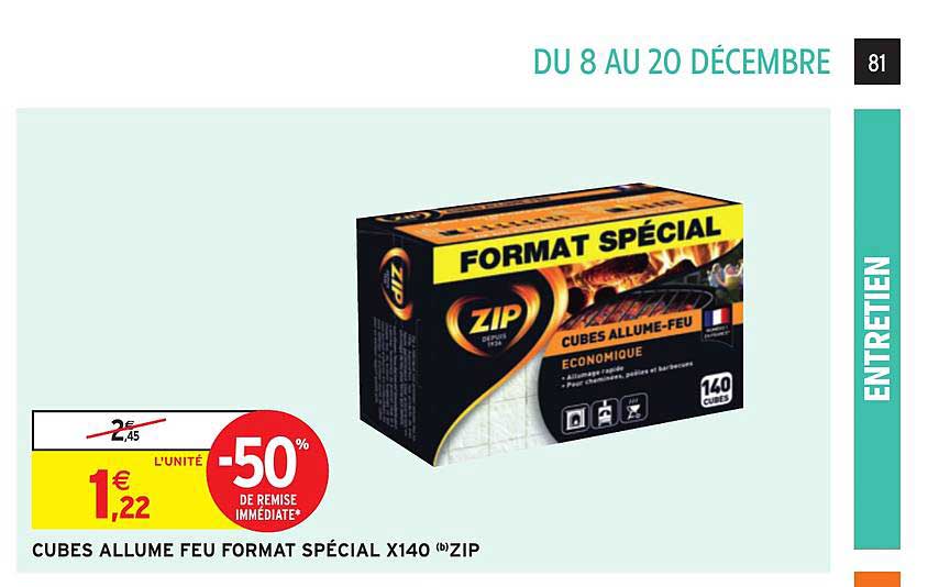 cubes allume feu format spécial x140 zip