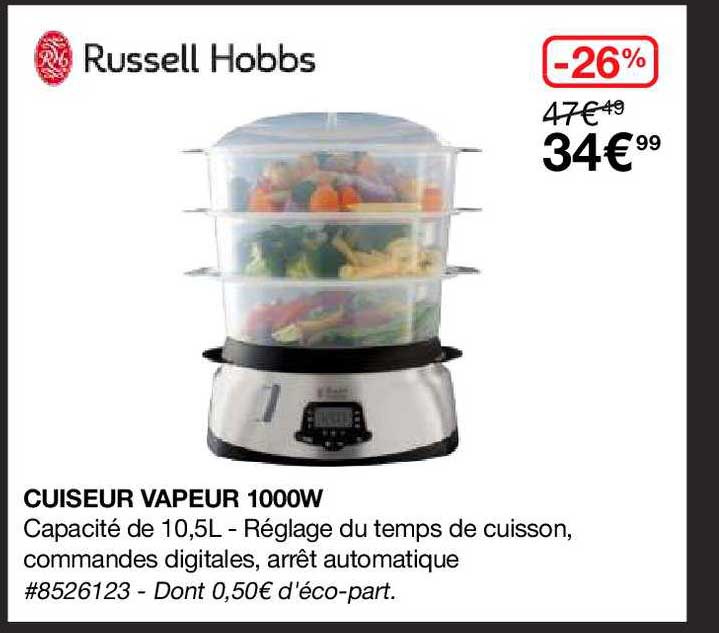 Cuiseur Vapeur 1000w Russell Hobbs