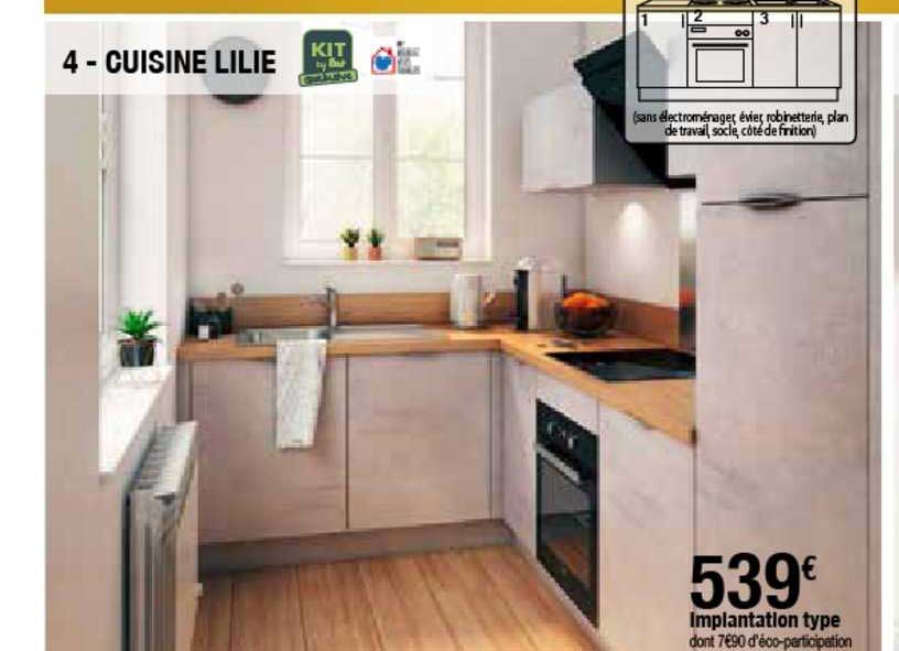 cuisine lilie : implantation type
