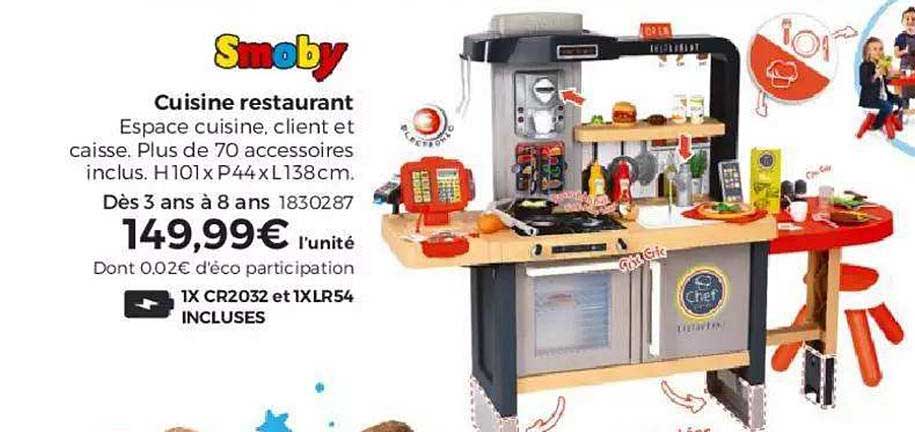 cuisine restaurant smoby