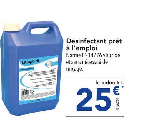 désinfectant prêt à l'emploi