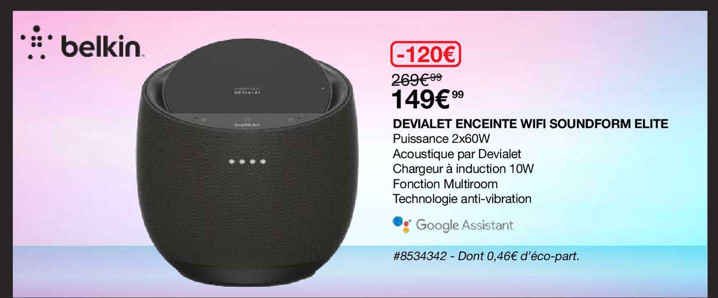 devialet enceinte wifi soundform elite