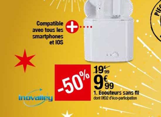 écouteurs sans fil inovalley