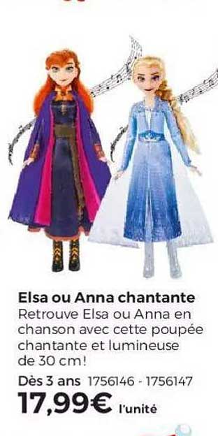 elsa ou anna chantante