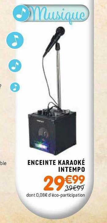 Enceinte Karaoké Intempo