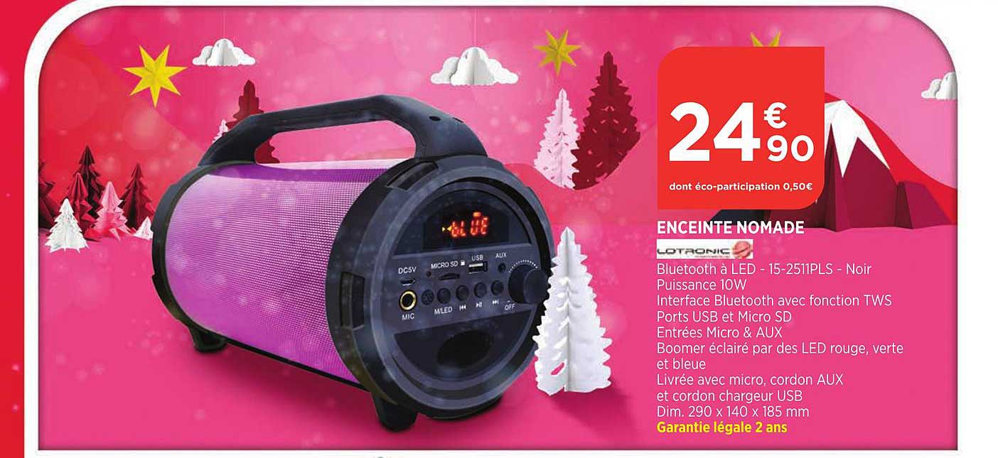 enceinte nomade lotronic