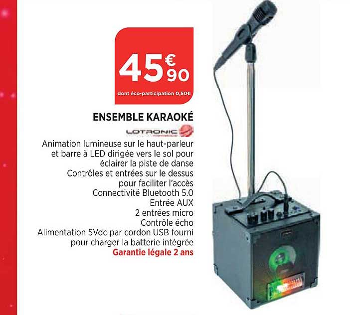 ensemble karaoké lotronic
