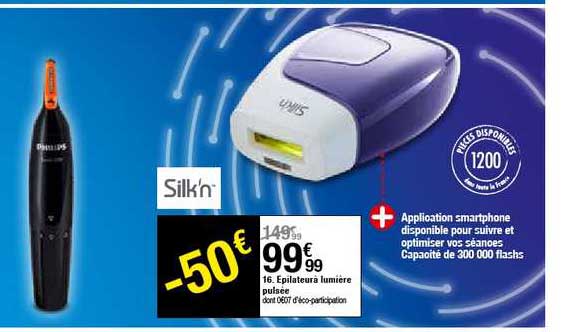 épilateur à lumière pulsée silk'n