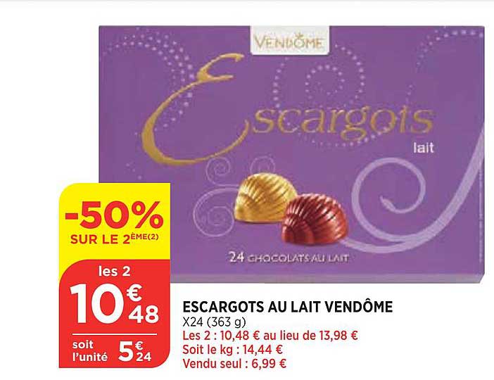 escargots au lait vendôme