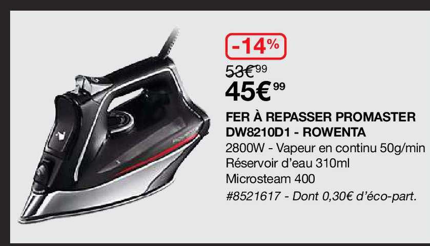Fer à Repasser Promaster Dw8210d1 - Rowenta