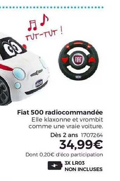 fiat 500 radiocommandé