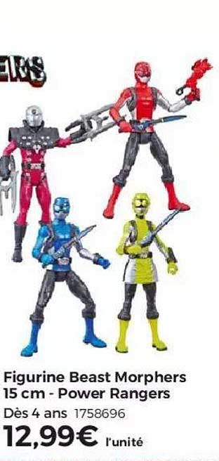 figurine beast morphers 15cm power rangers